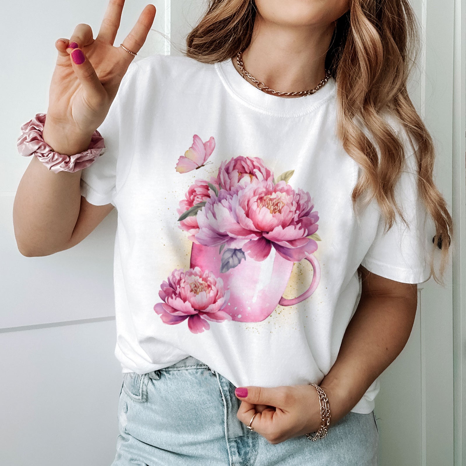 Тениска Peony Cup