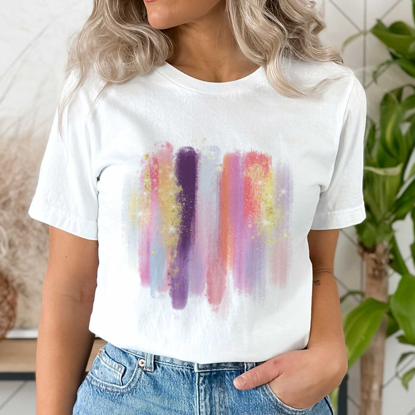 Тениска Pink Strokes