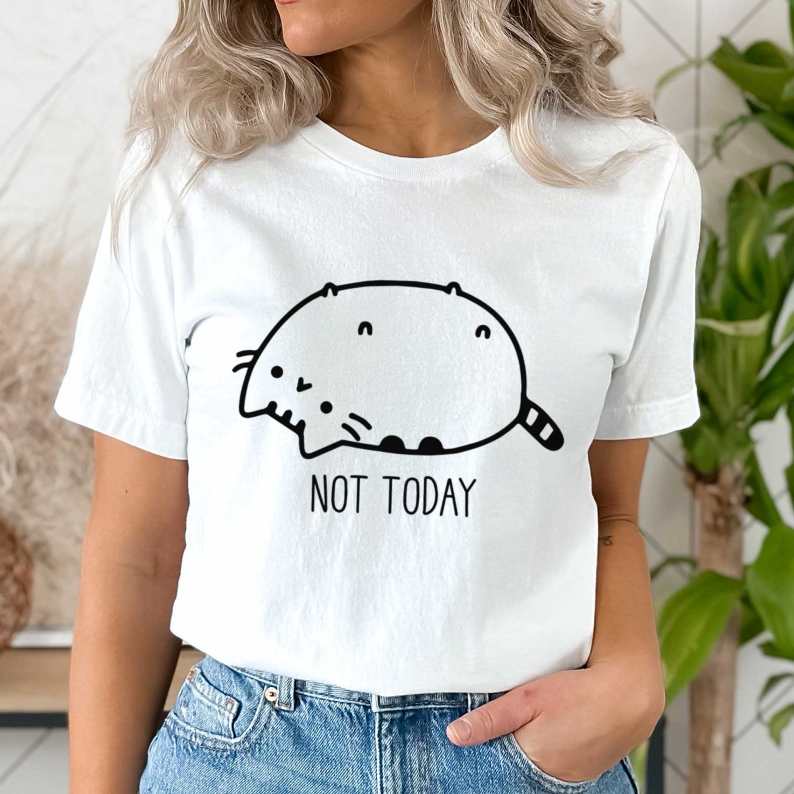 Тениска Pisica Not Today