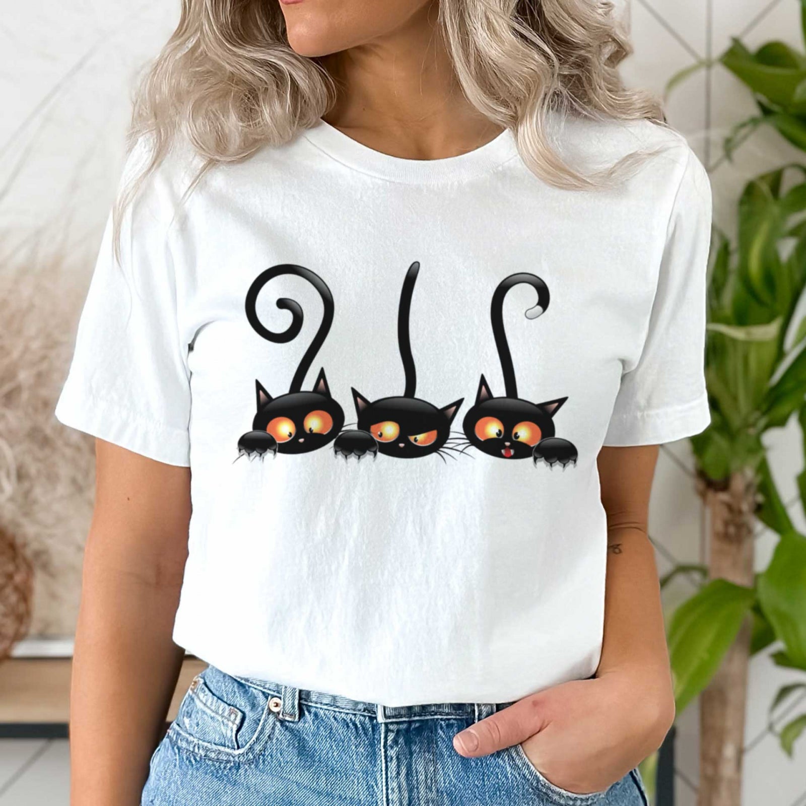 Тениска Pisica Three Cats
