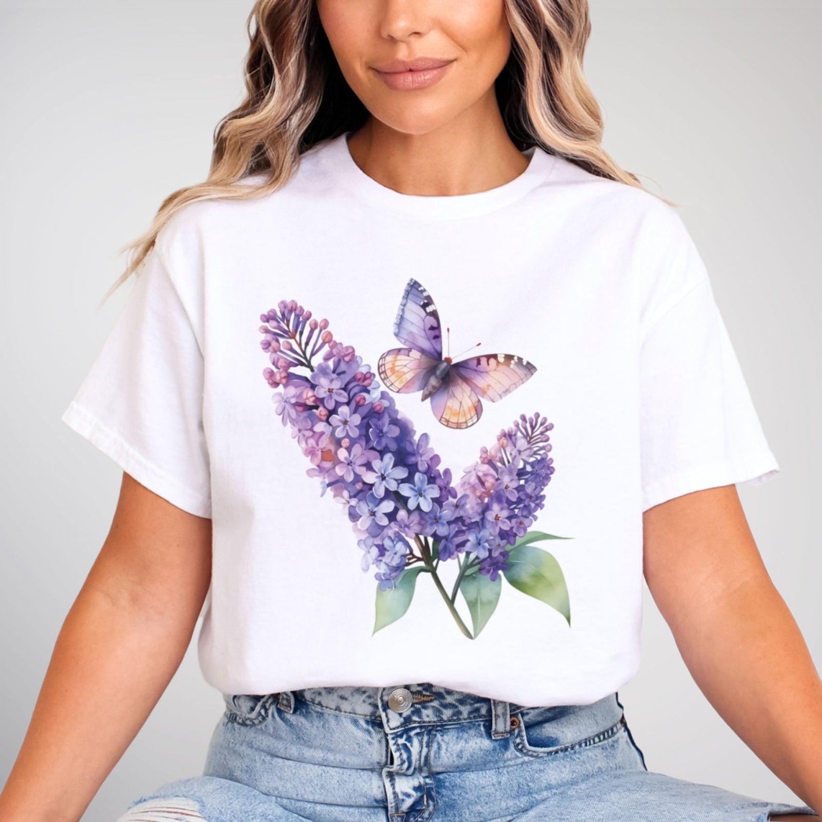 Тениска Purple Bloom