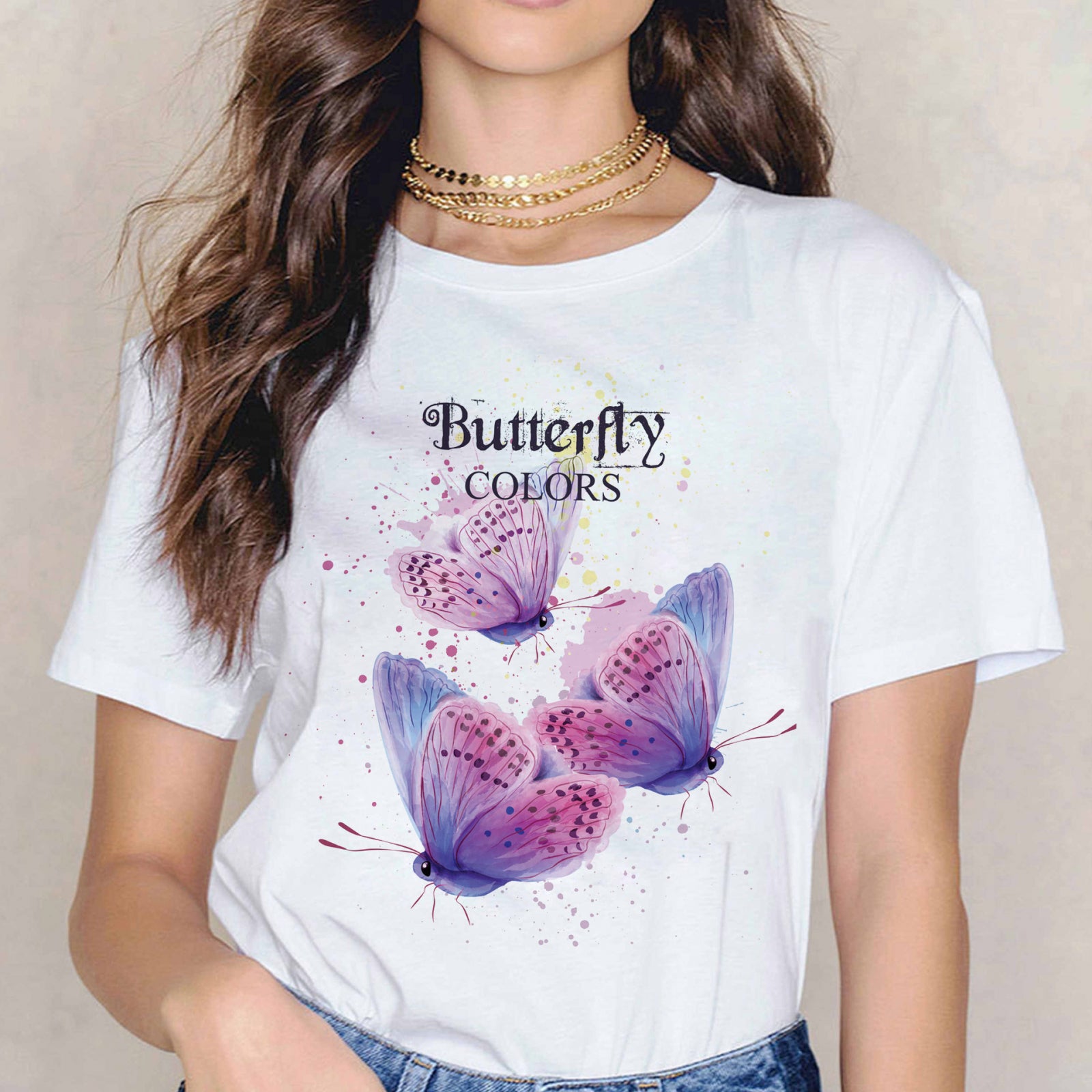 Тениска Buttefly Colors