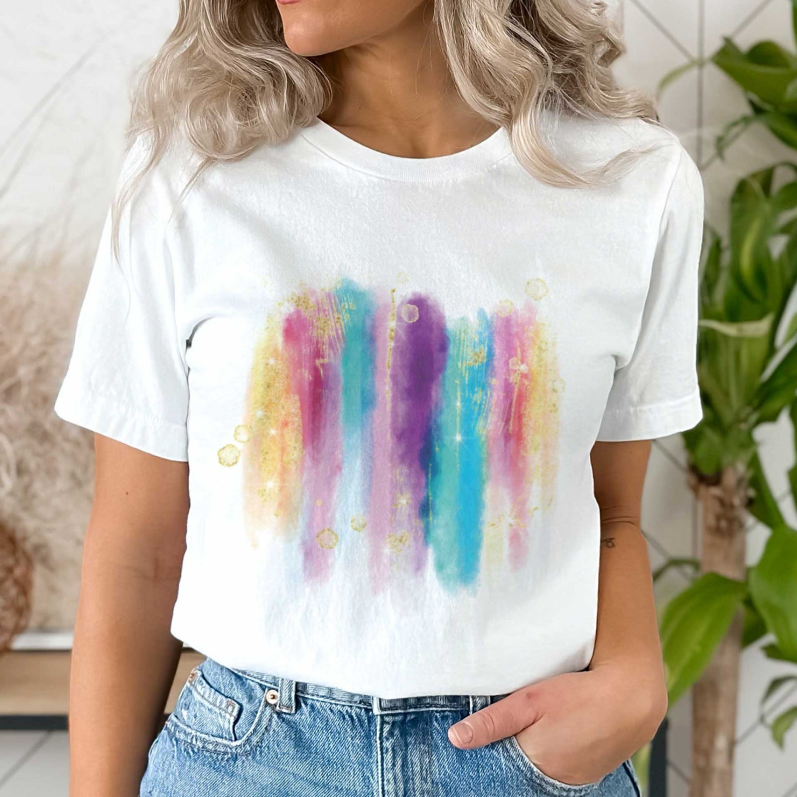 Тениска Rainbow Strokes