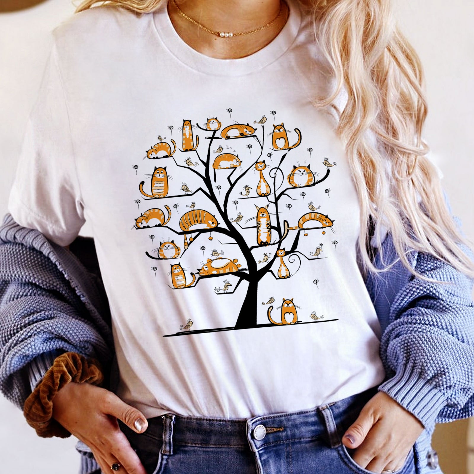 Тениска Catbird Tree