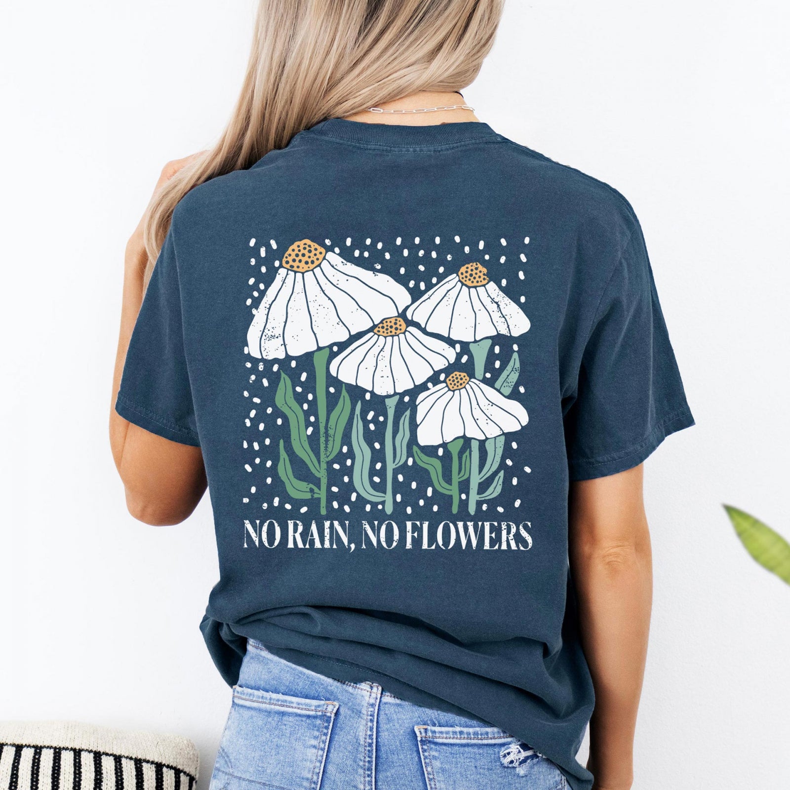Тениска Relaxed Fit Rain Flowers