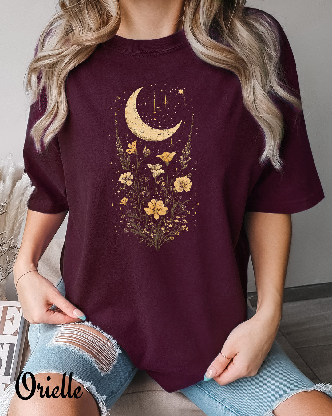 Тениска Relaxed Fit Celestial Flowers