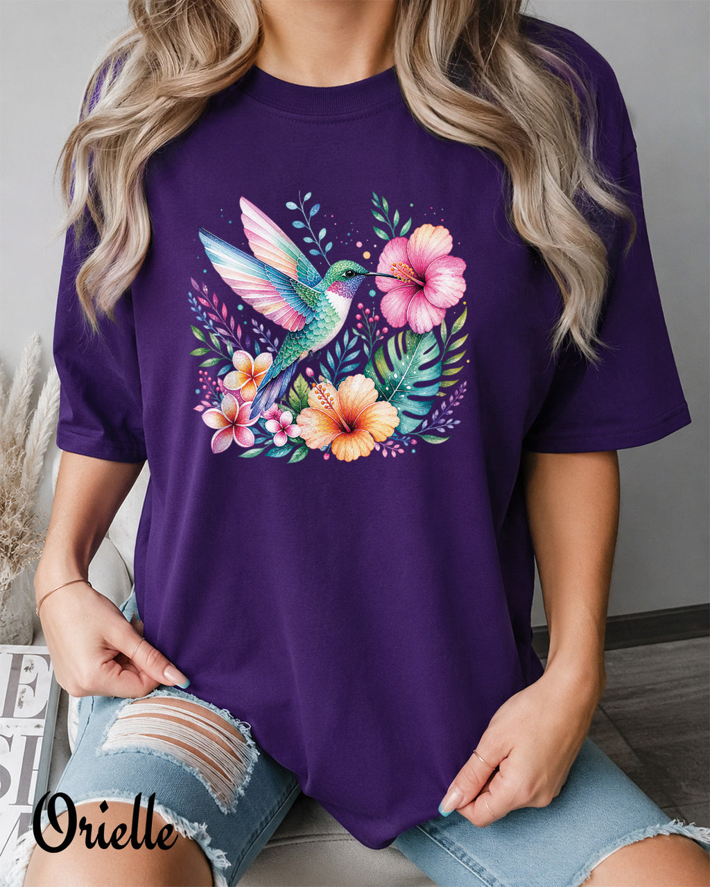 Тениска Relaxed Fit Colorful Bird