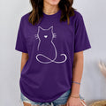 Тениска Relaxed Fit Drawing Cat