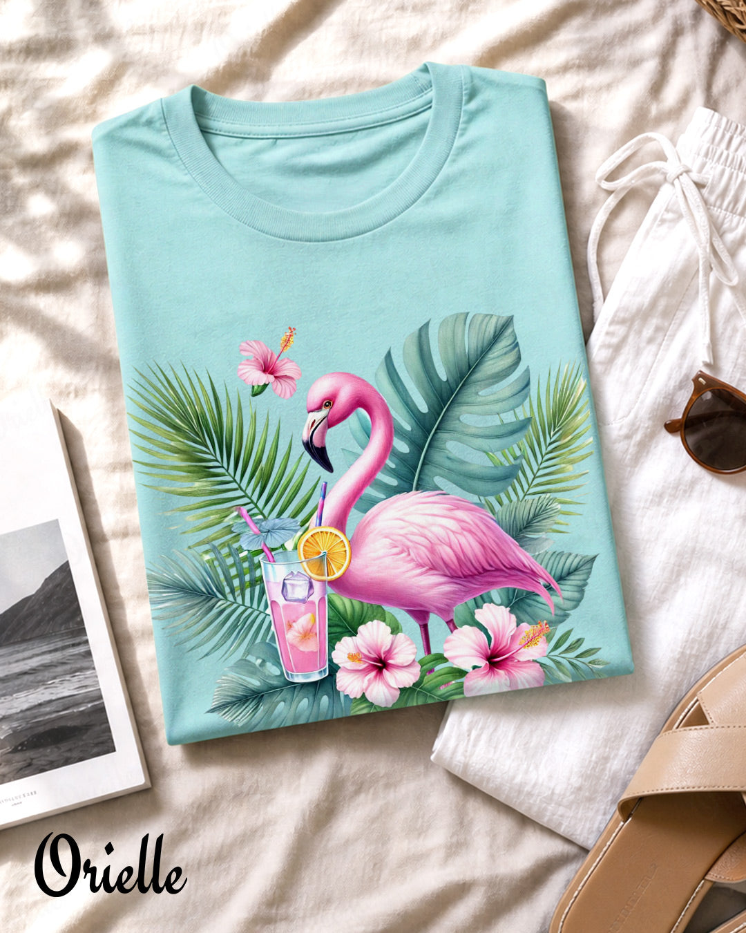Тениска Relaxed Fit Exotic Flamingo