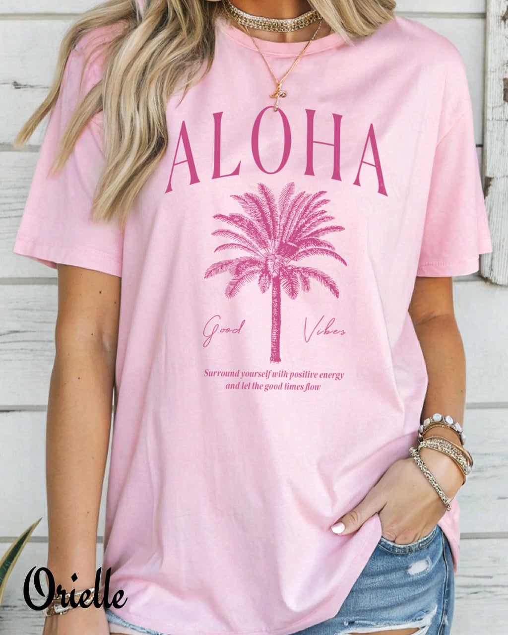 Тениска Relaxed Fit Aloha Vibes