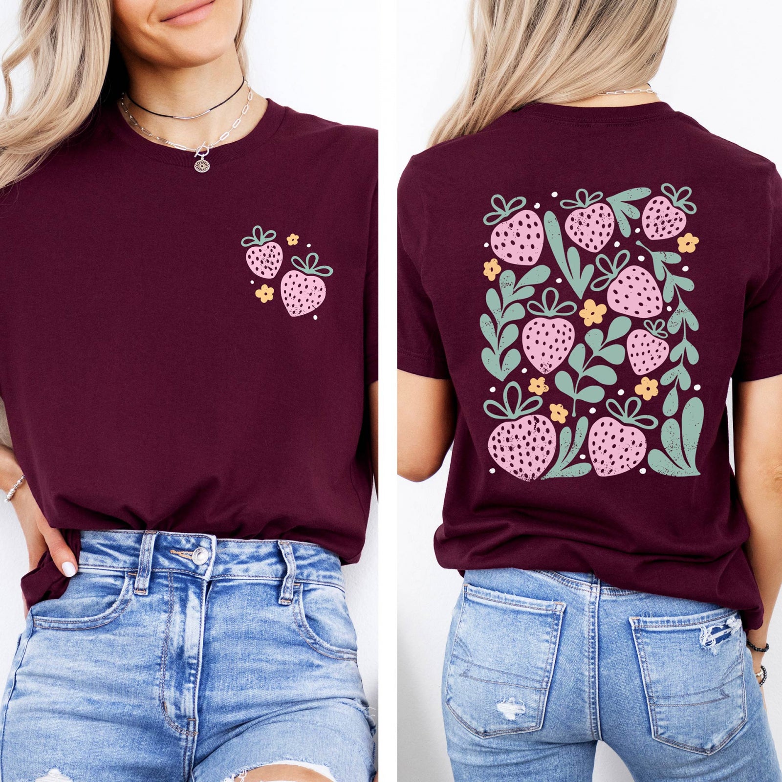 Тениска Relaxed Fit Strawberry Garden