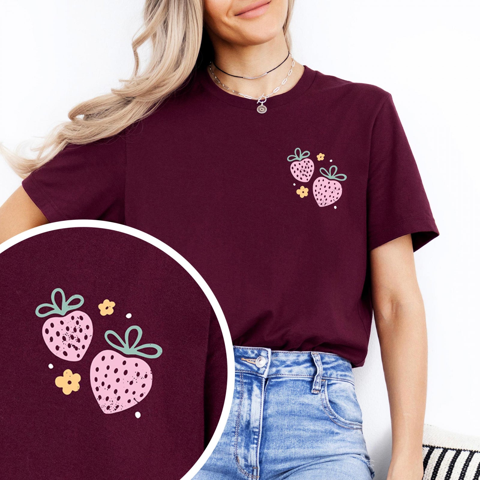 Тениска Relaxed Fit Strawberry Garden