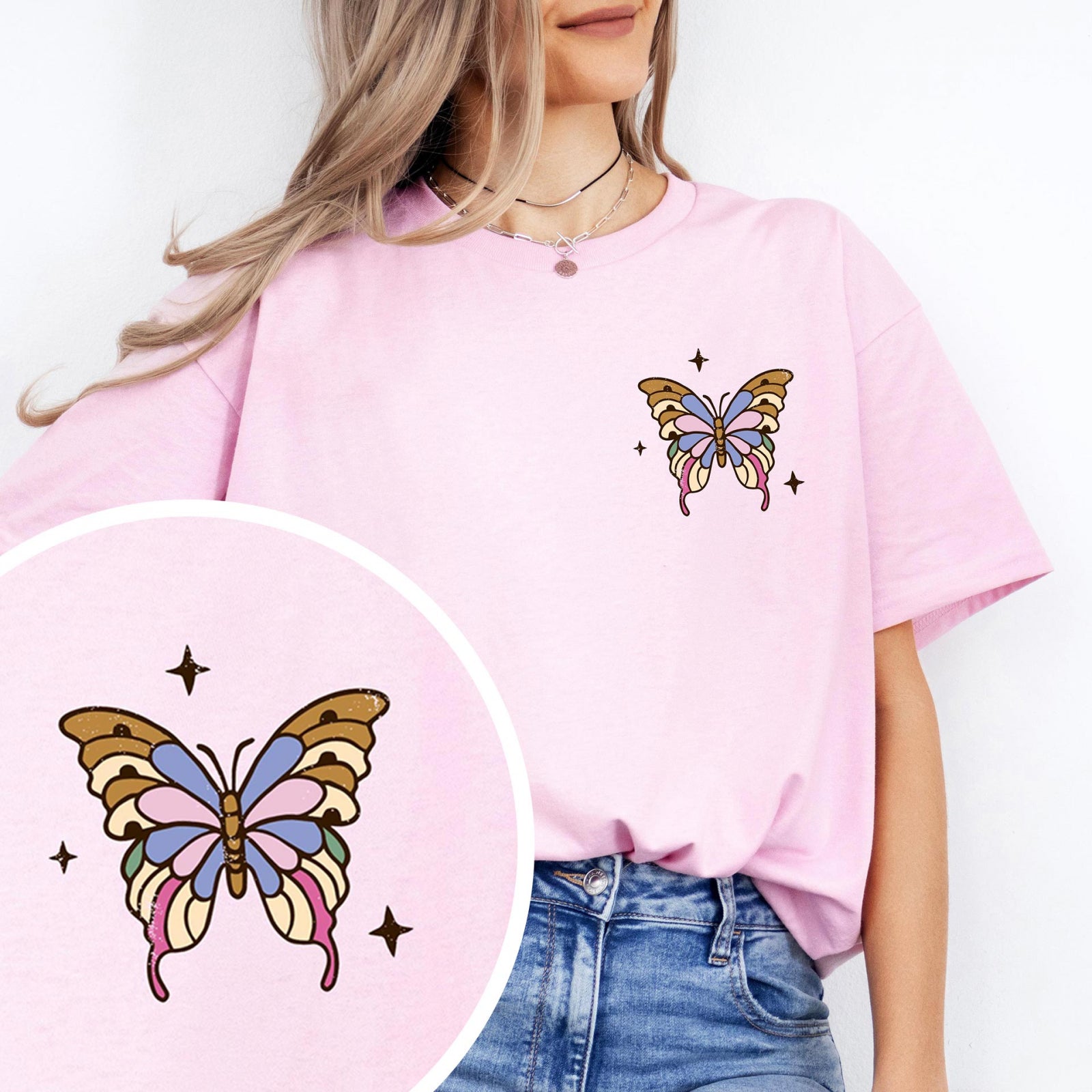 Тениска Relaxed Fit Butterfly Change