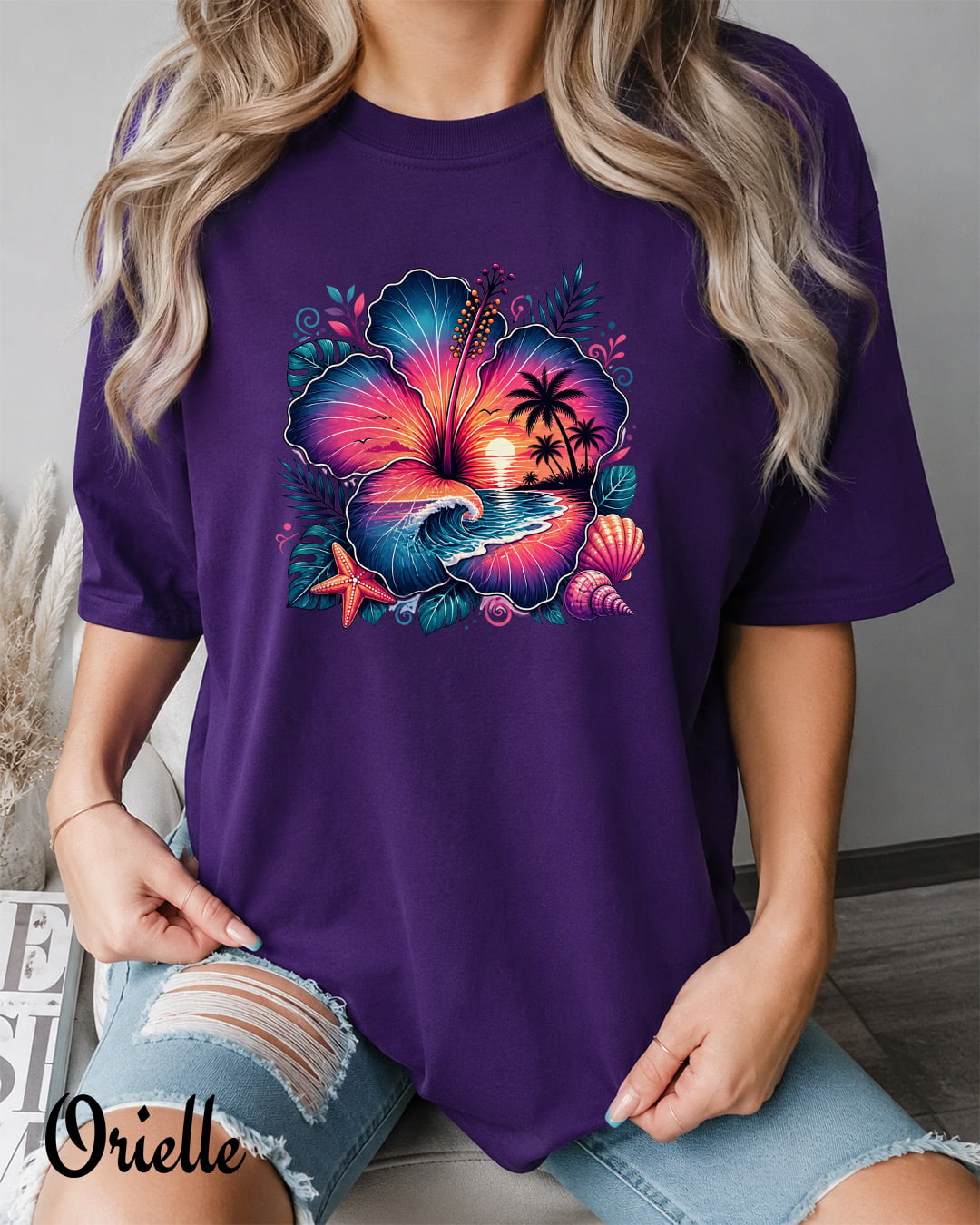 Тениска Relaxed Fit SunКомплект Flower