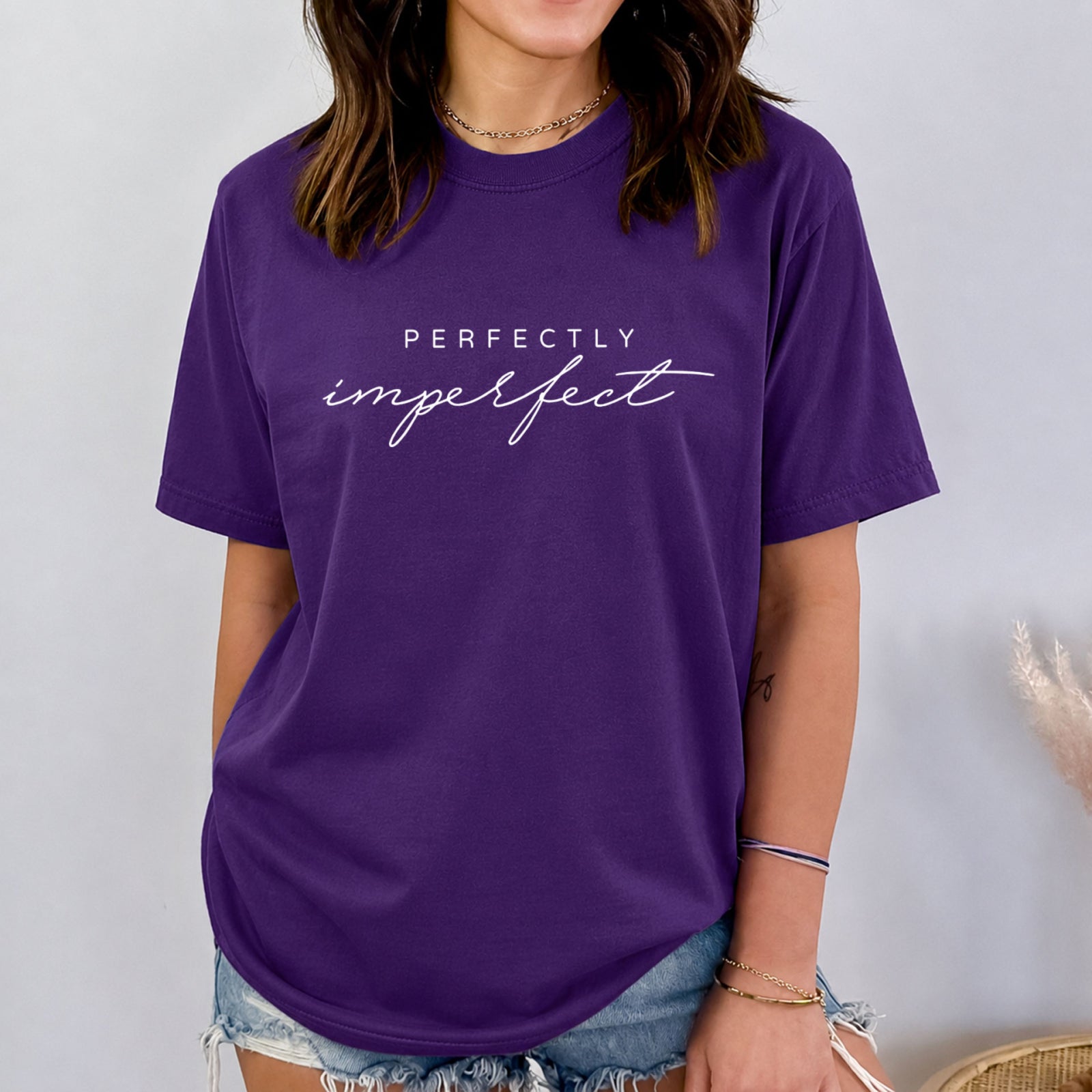 Тениска Relaxed Fit Perfectly Imperfect