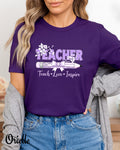 Тениска Relaxed Fit Purple Teacher