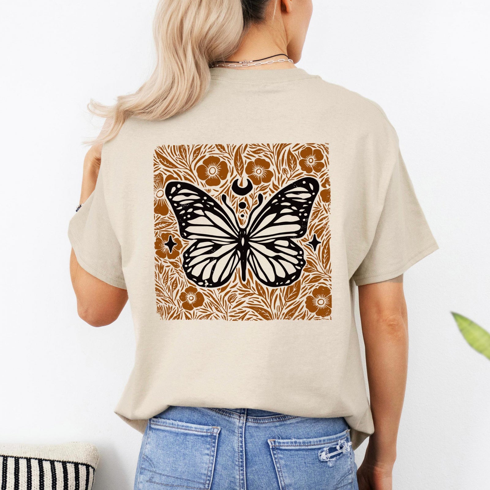 Тениска Relaxed Fit Vintage Butterfly