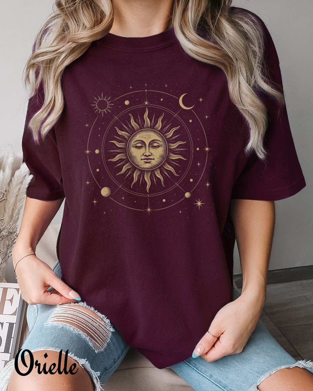 Тениска Relaxed Fit Solar Circle