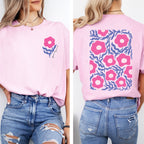 Тениска Relaxed Fit Pink Bloom