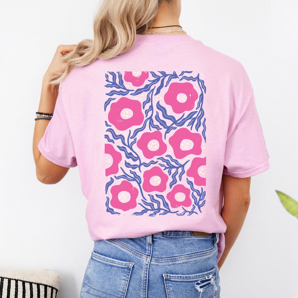 Тениска Relaxed Fit Pink Bloom