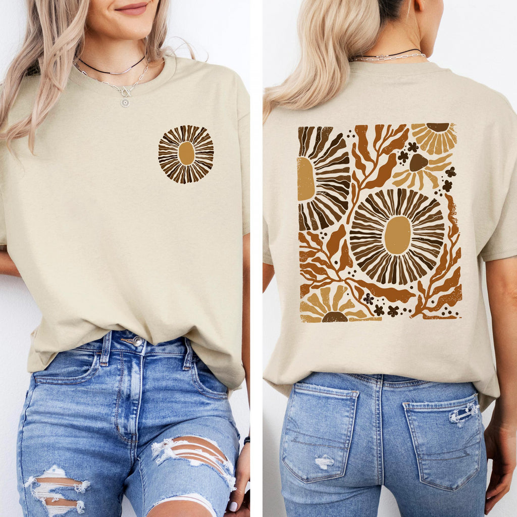 Тениска Relaxed Fit Golden Flowers