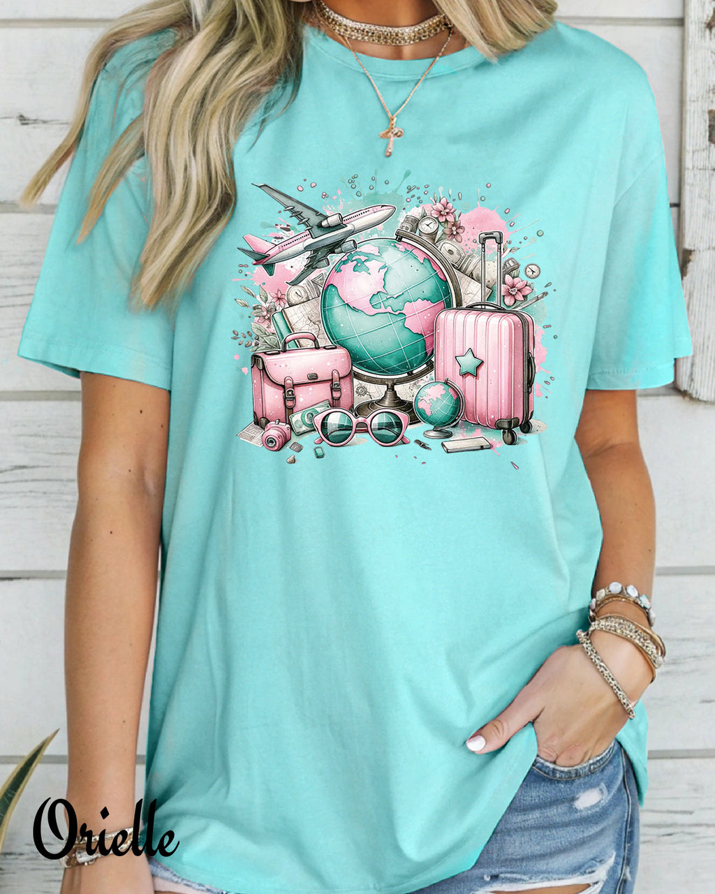 Тениска Relaxed Fit Travel Girly