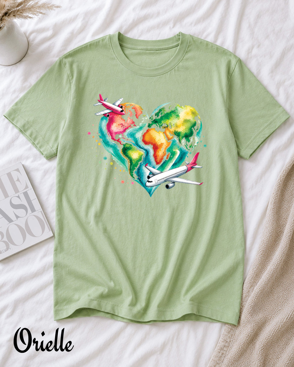 Тениска Relaxed Fit Travel With Love