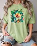 Тениска Relaxed Fit Tropical Hibiscus