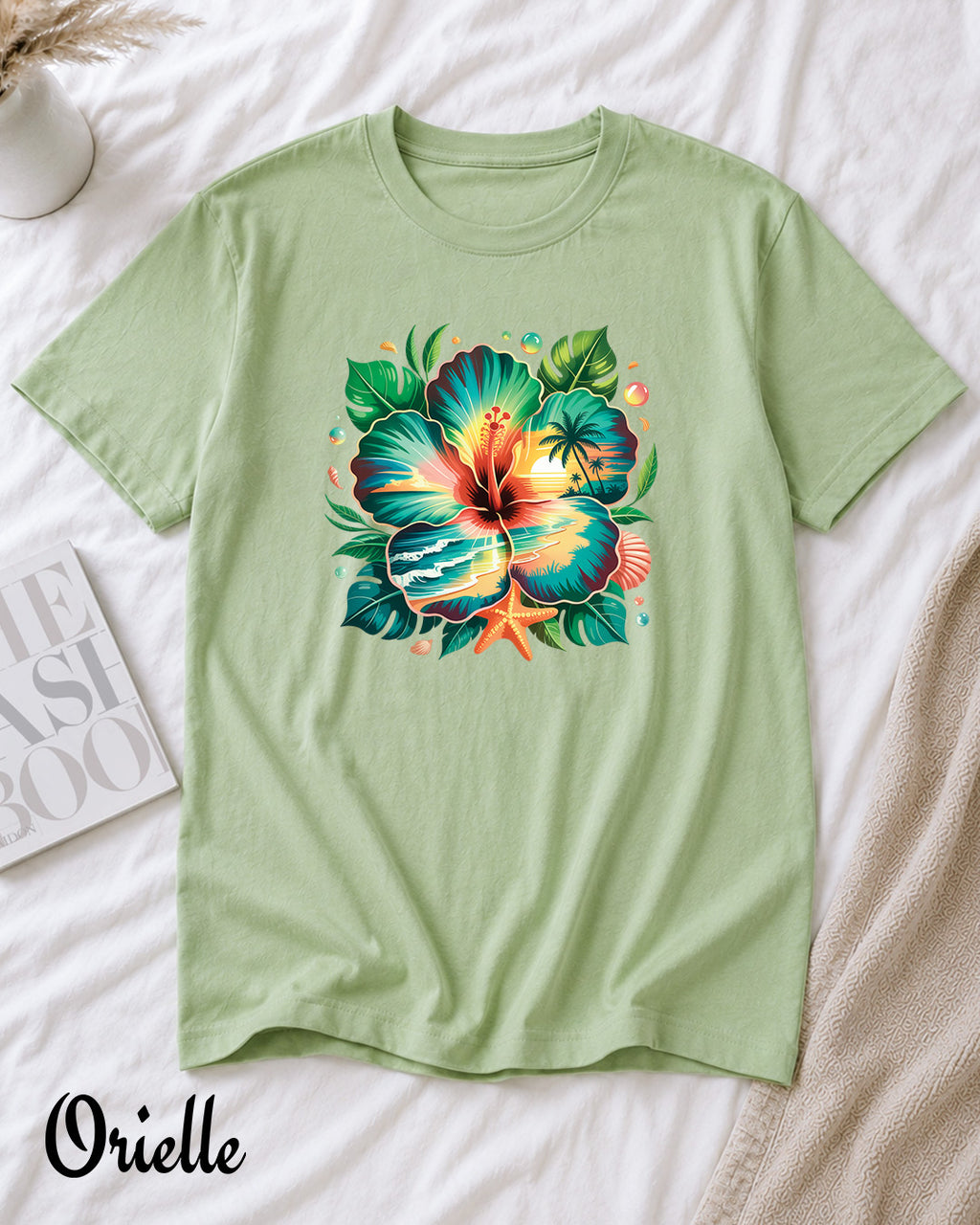 Тениска Relaxed Fit Tropical Hibiscus
