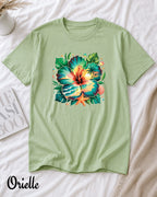 Тениска Relaxed Fit Tropical Hibiscus