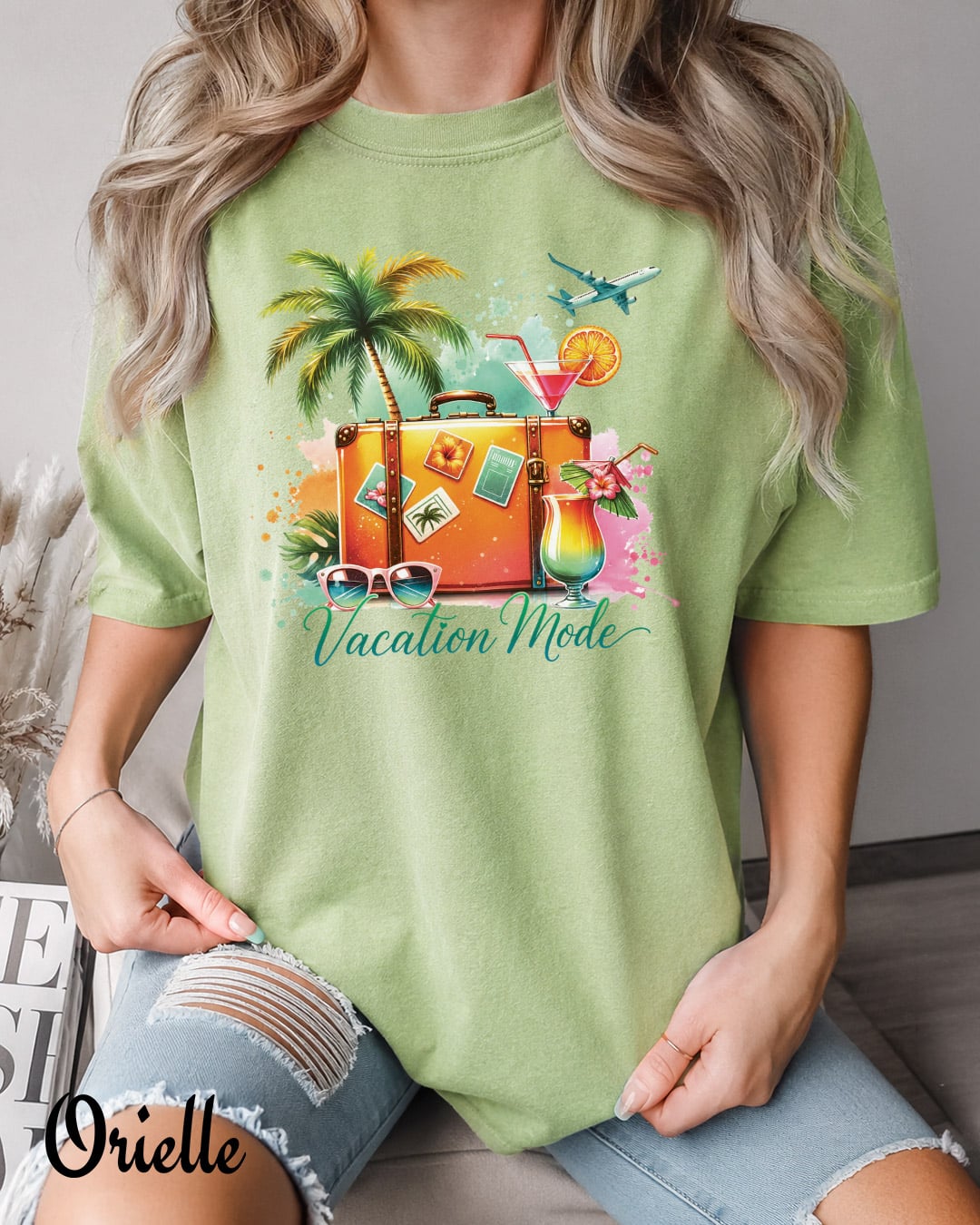 Тениска Relaxed Fit Vacation Mode