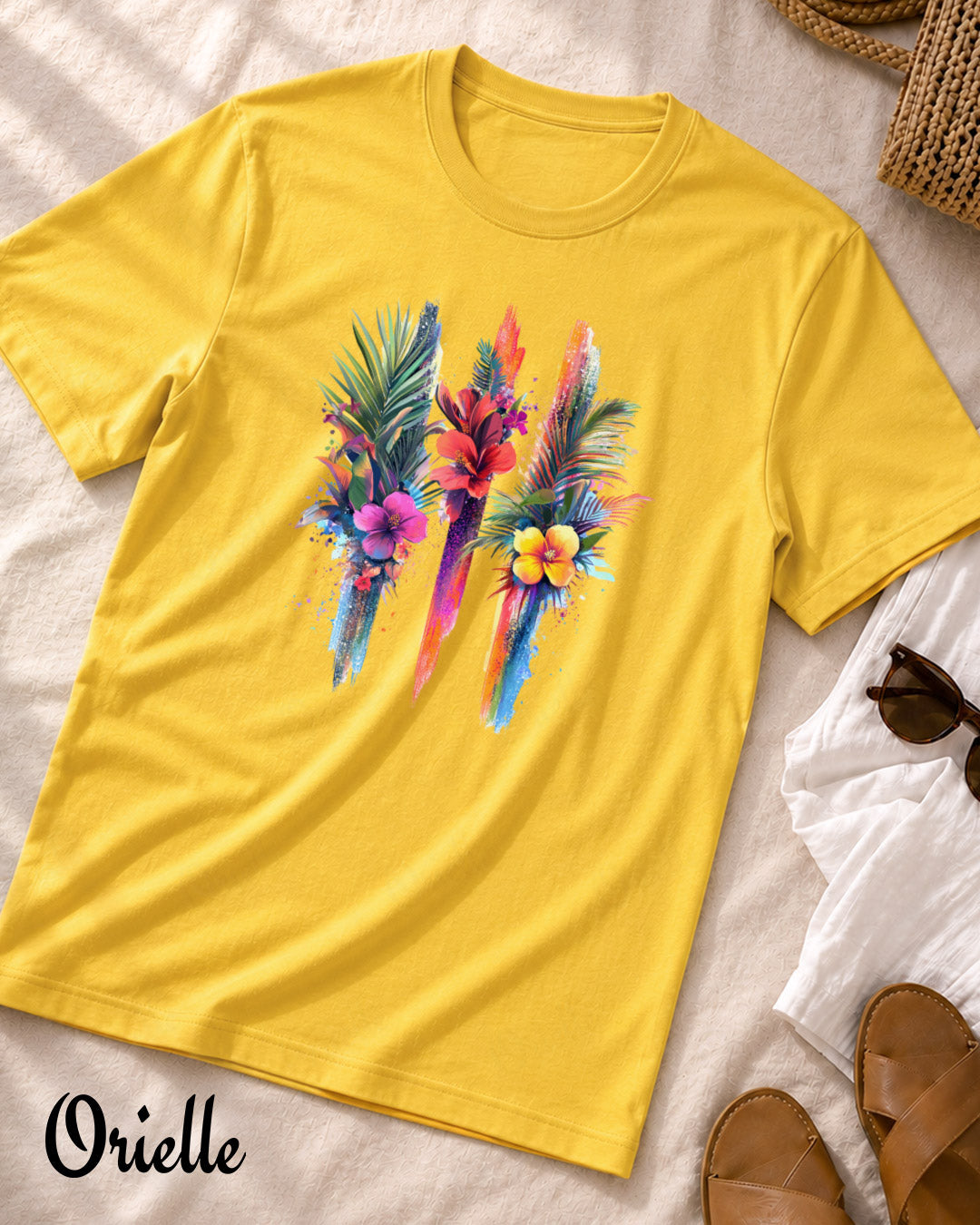 Тениска Relaxed Fit Tropical Strokes