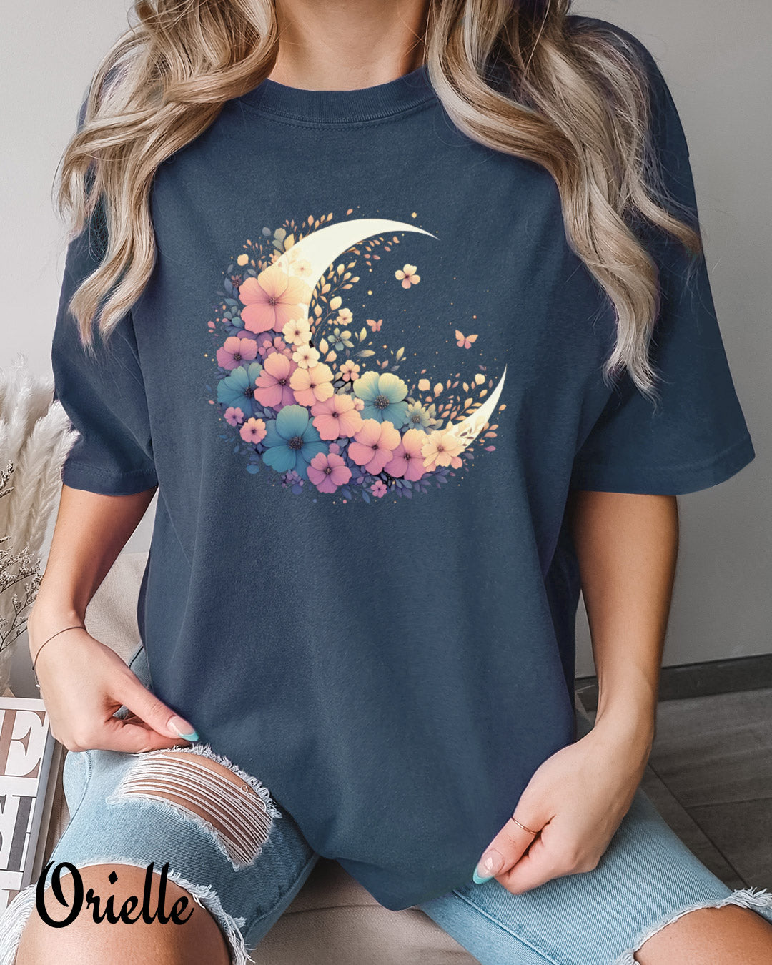 Тениска Relaxed Fit Pastel Moon