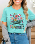 Тениска Relaxed Fit Teacher Flowers