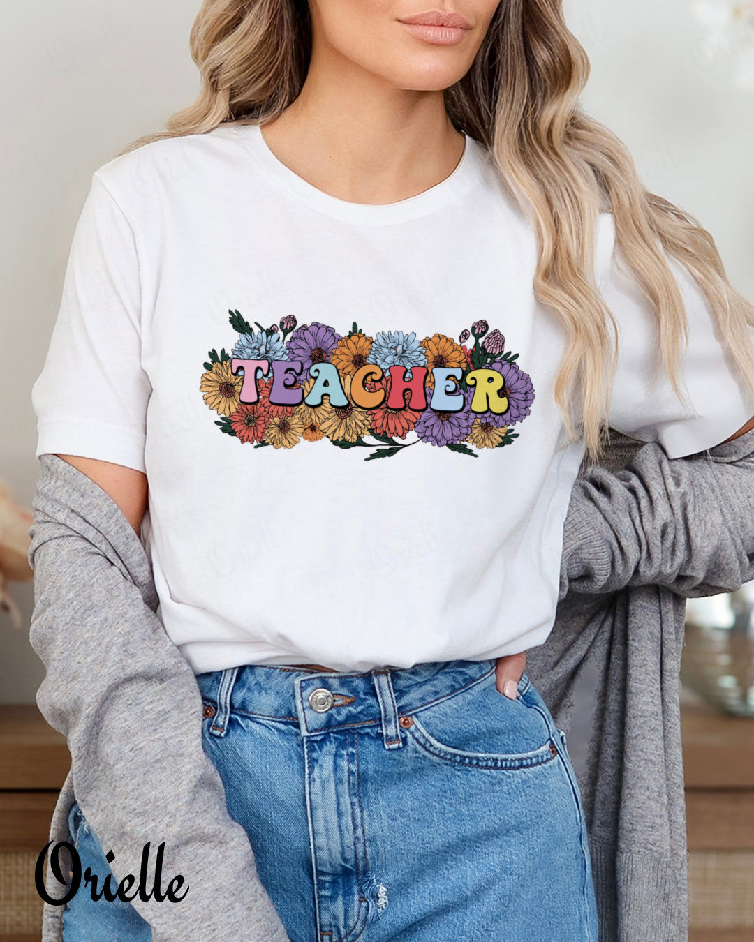 Тениска Relaxed Fit Retro Teacher