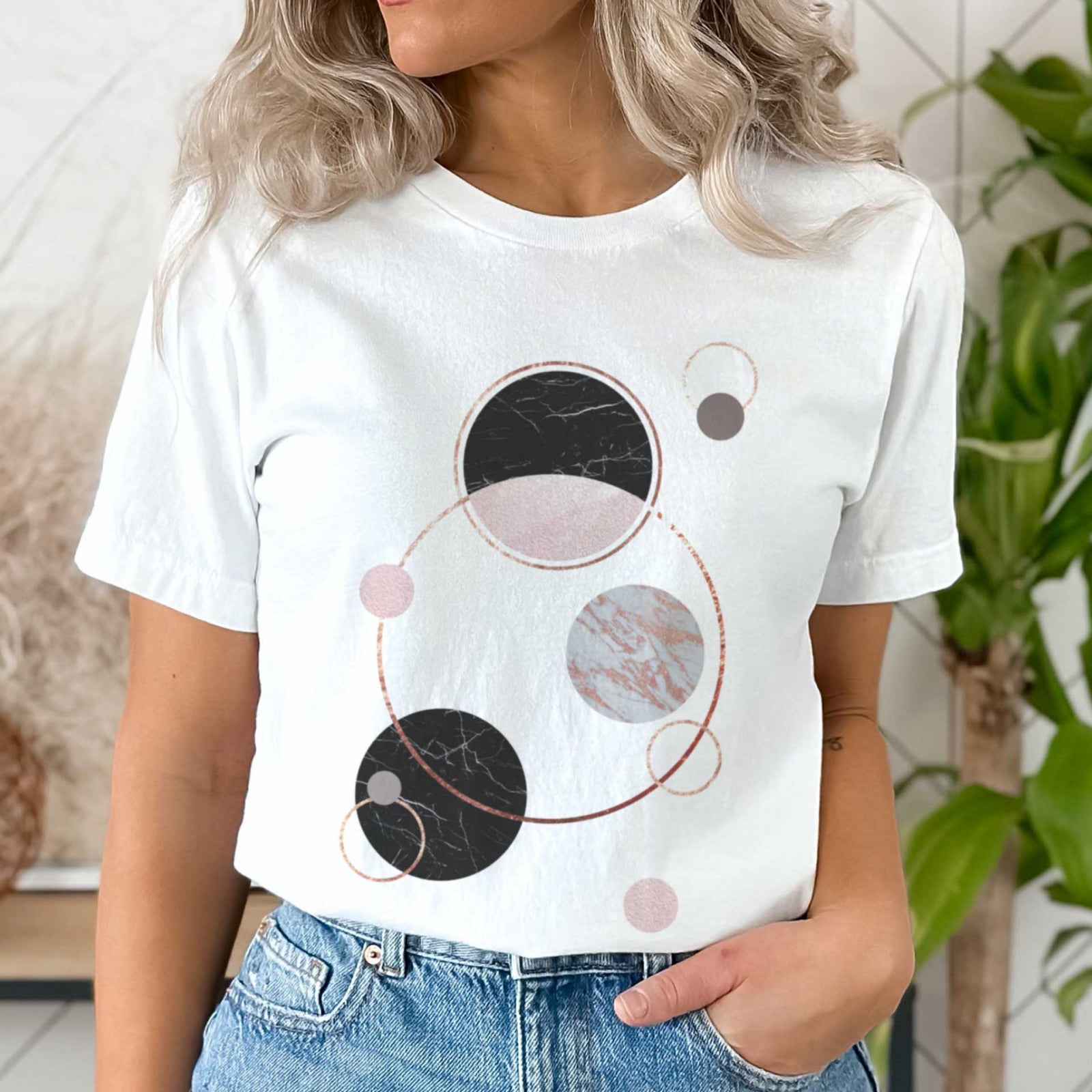 Тениска Rose Circles