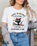 Тениска Relaxed Fit School Cat