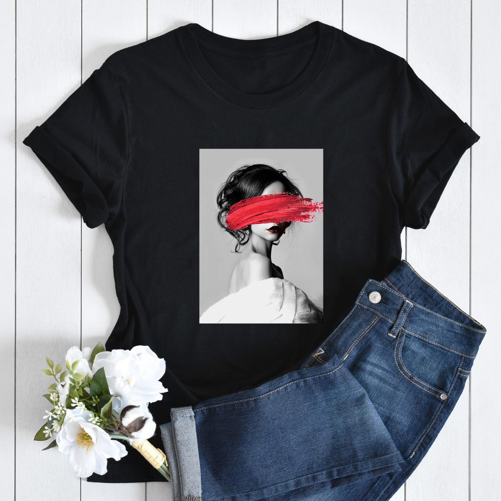 T-shirt black Hide