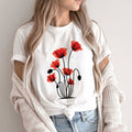 Тениска Red Flowers