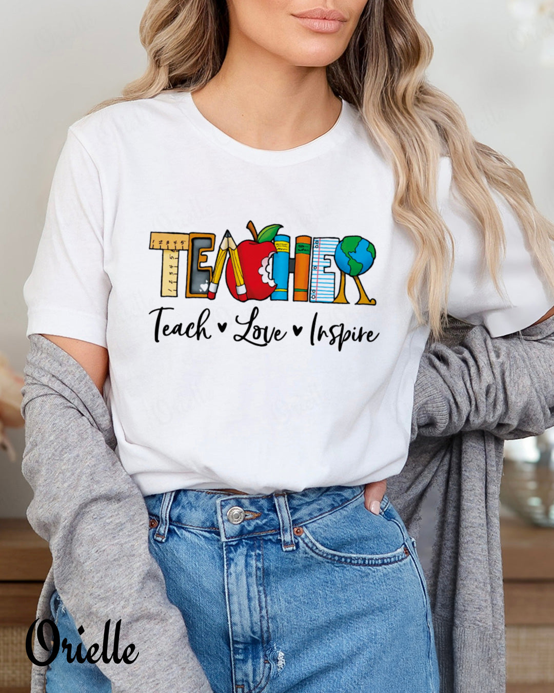 Тениска Relaxed Fit Teach Inspire