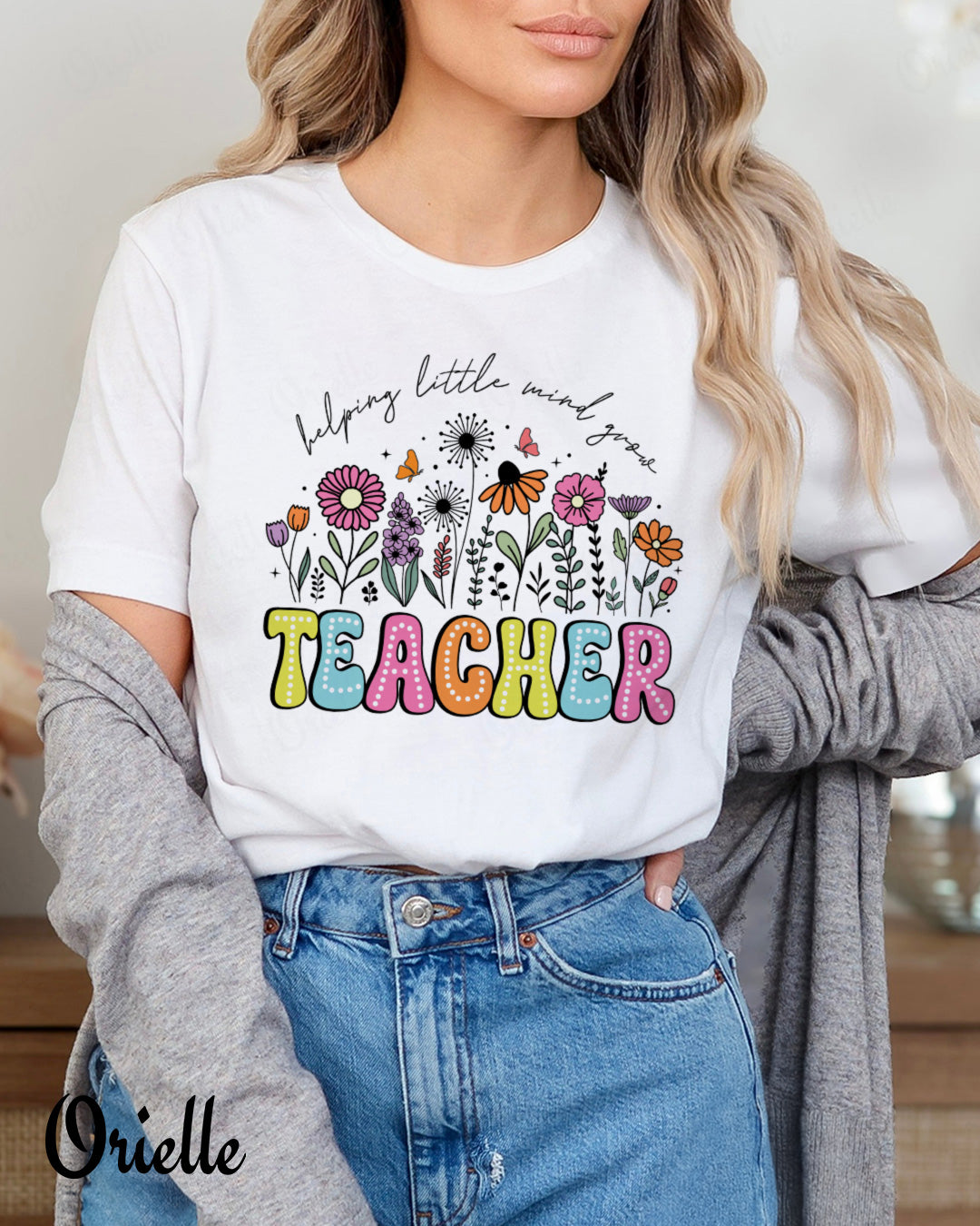 Тениска Relaxed Fit Teacher Help