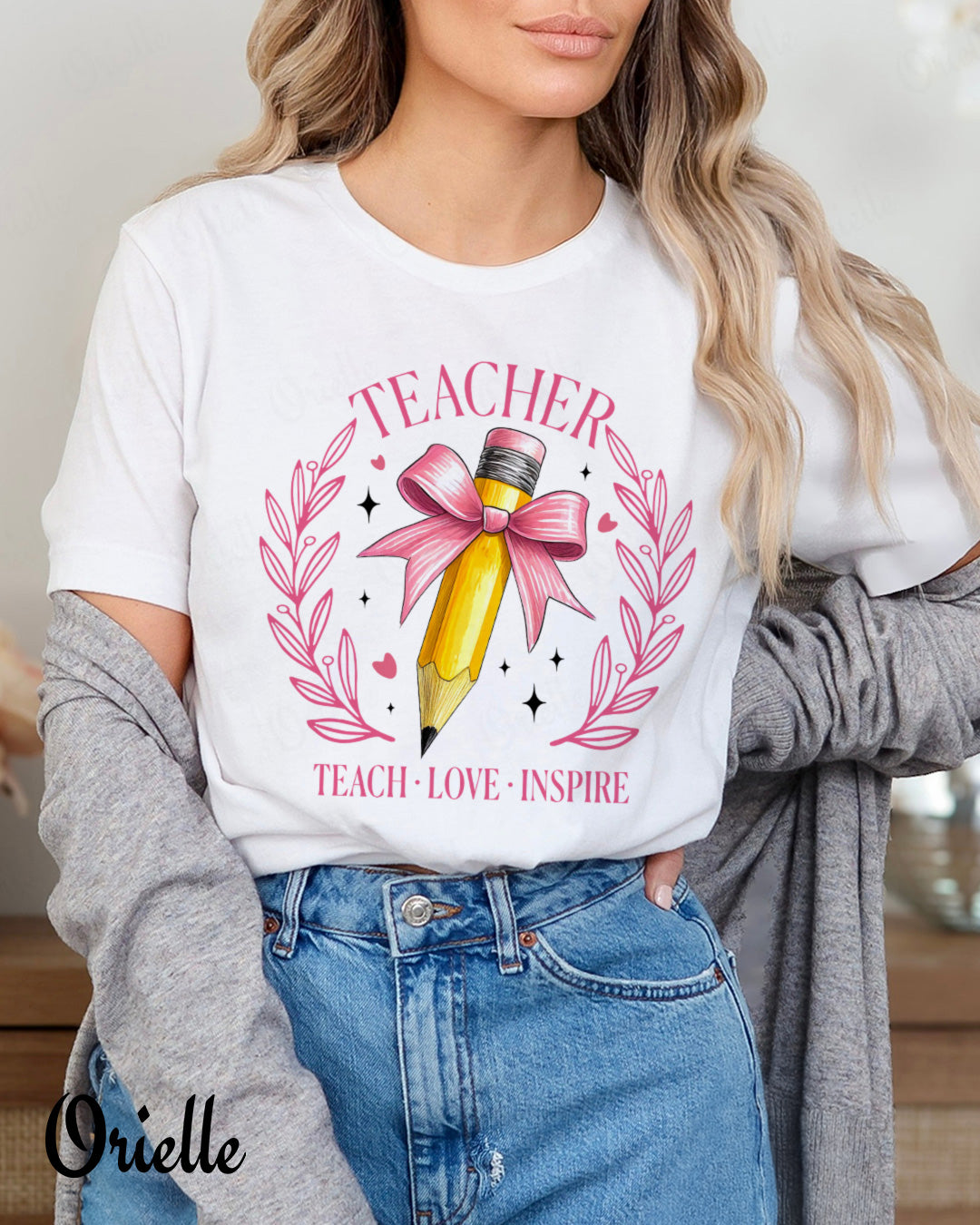 Тениска Relaxed Fit Teacher Love