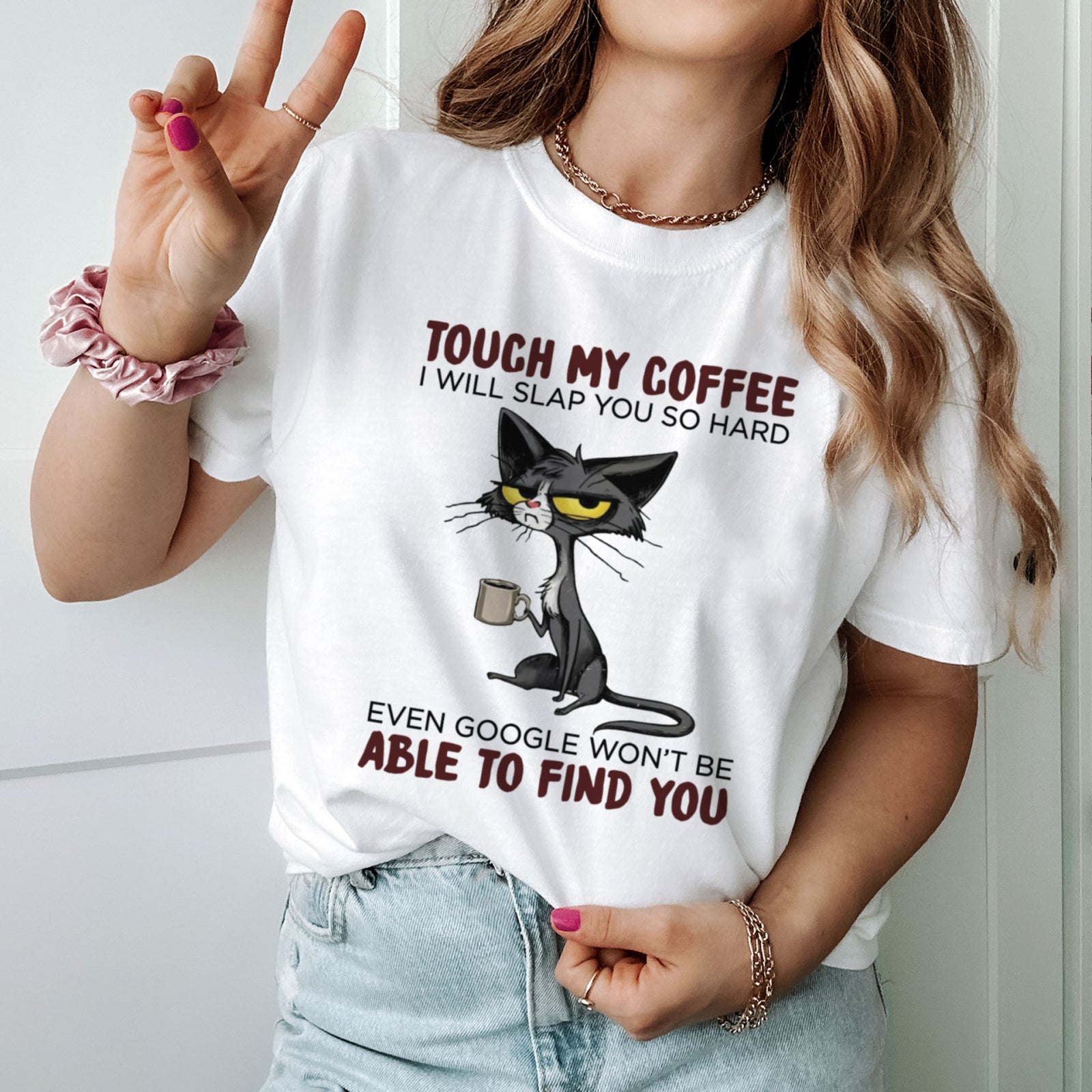 Тениска Touch My Coffee