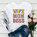 Тениска Multicolored Wife Mom Boss