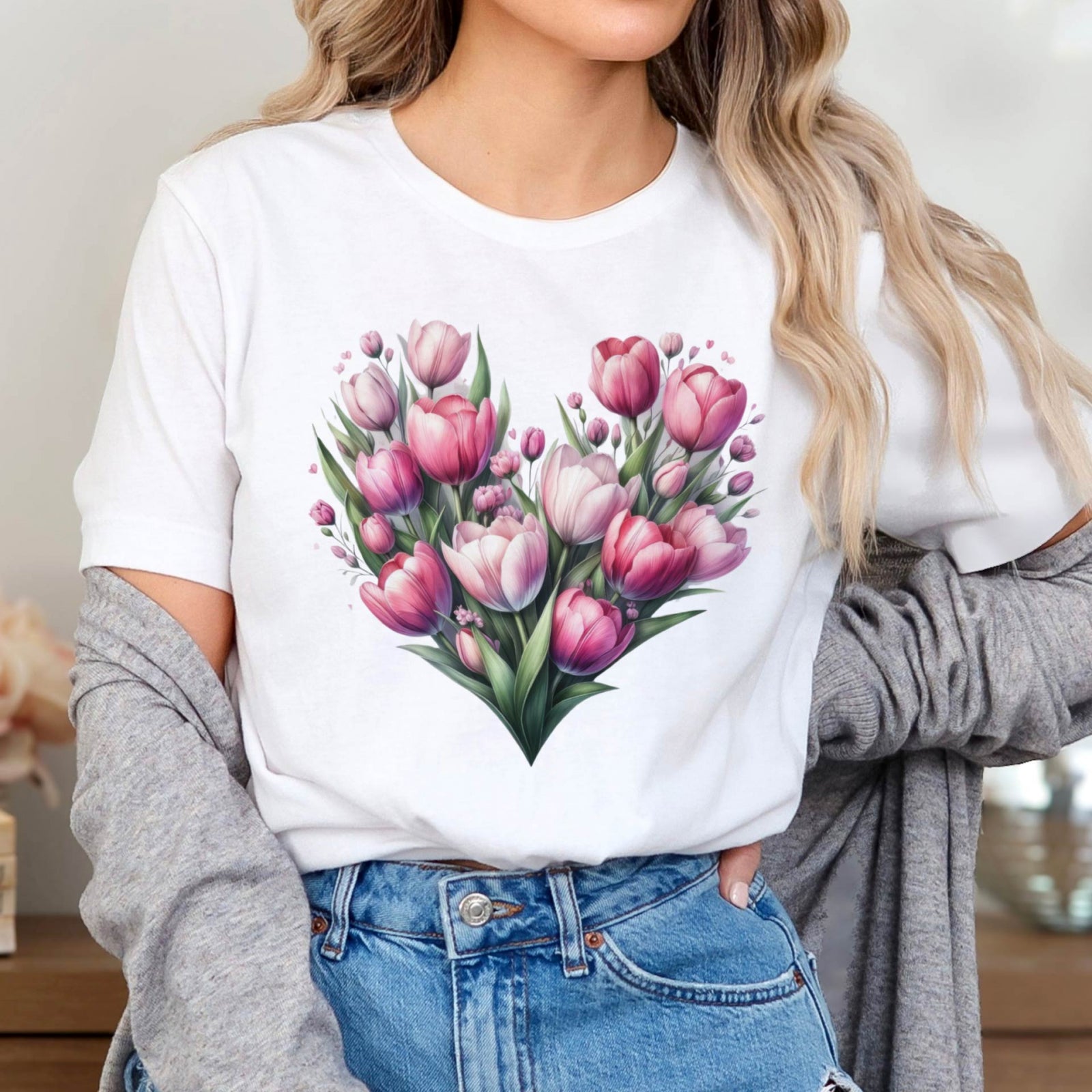 Тениска Tulip Heart
