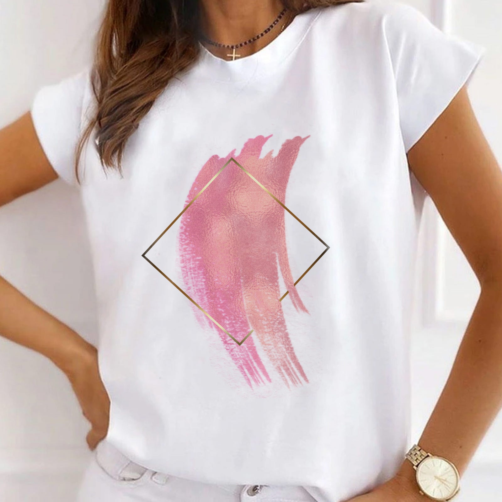 Тениска Pink Stain