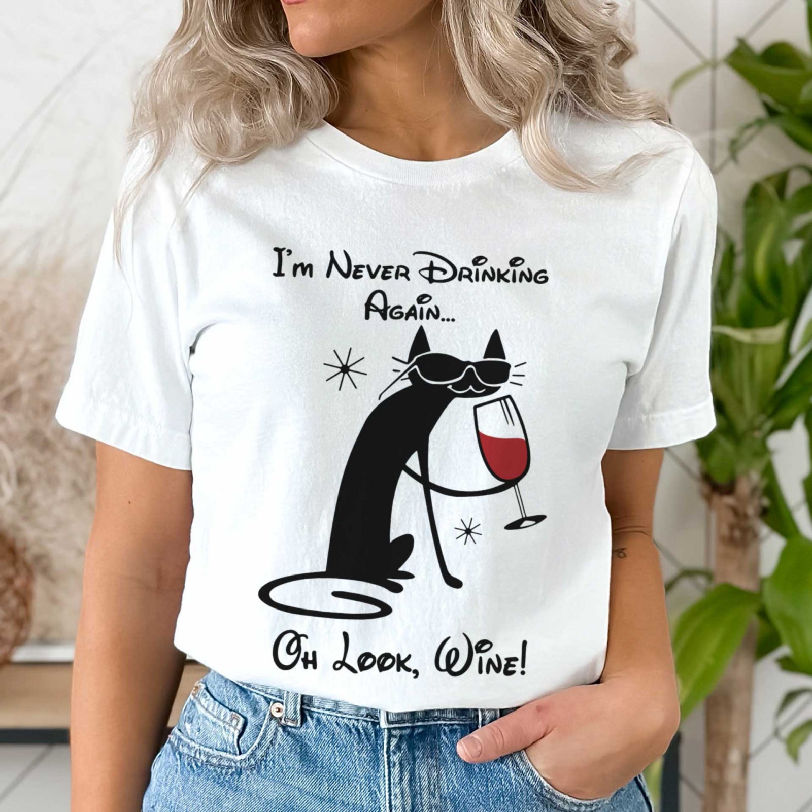 Тениска Wine Cat