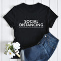 Тениска черна Social Distancing