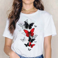Тениска Red Butterflies